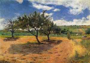 Apple Trees at l'Hermitage by Oil Painting Reproduction