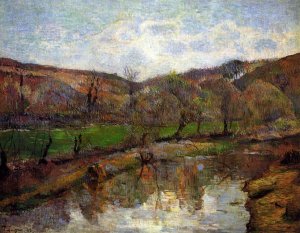 Aven Valley, Upstream of Pont-Aven by Oil Painting Reproduction