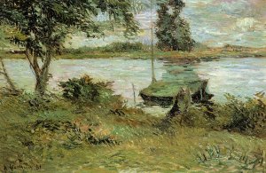 Banks of the Oise by Oil Painting Reproduction