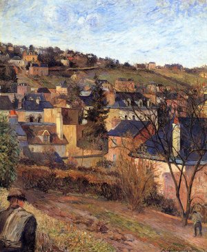 Blue Roofs, Rouen by Oil Painting Reproduction