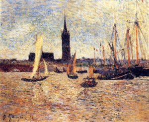 Bordeaux Harbor by Oil Painting Reproduction