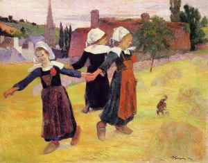 Breton Girls Dancing also known as Dancing a Round in the Hayst