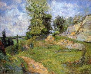 Chou Quarries at Pontoise - II by Oil Painting Reproduction