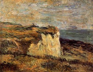 Cliff Near Dieppe by Oil Painting Reproduction