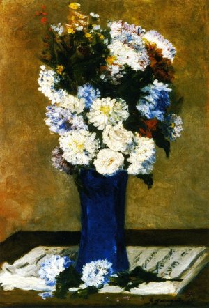 Flowers in a Vase with a Musical Score by Oil Painting Reproduction