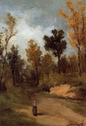 Forest Path by Oil Painting Reproduction