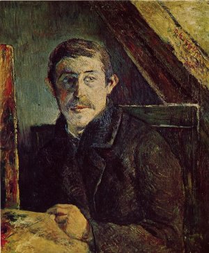 Gauguin at His Easel by Oil Painting Reproduction