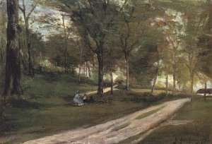 In the Forest, Saint-Cloud II by Oil Painting Reproduction