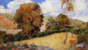 Meadow in Martinique by Oil Painting Reproduction