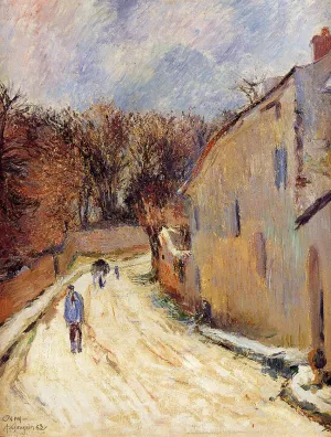 Osny, Rue de Pontoise, Winter