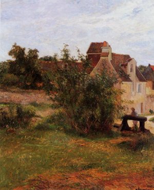 Osny, the Gate, Busagny Farm by Oil Painting Reproduction