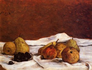 Pears and Grapes by Oil Painting Reproduction