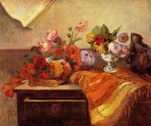 Pots and Bouquets by Oil Painting Reproduction