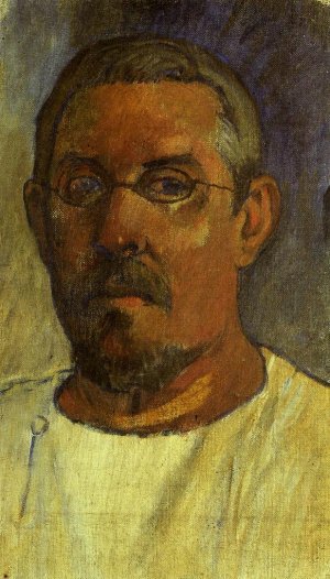 Self Portrait with Spectacles by Oil Painting Reproduction