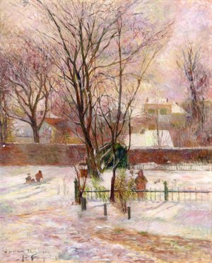 Snow in Copenhagen by Oil Painting Reproduction