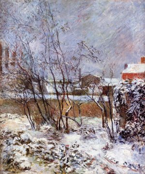 Snow, Rue Carcel by Oil Painting Reproduction