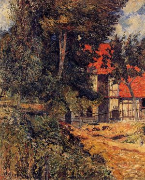 Stable Near Dieppe by Oil Painting Reproduction