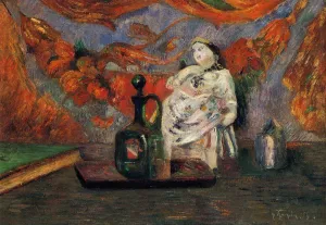 Still Life with Carafe and Ceramic Figure