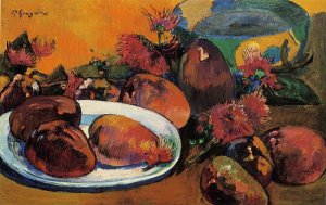 Still Life with Mangoes by Oil Painting Reproduction