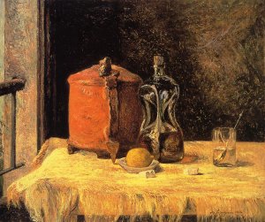 Still Life with Mig and Carafe by Oil Painting Reproduction