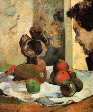 Still Life with Profile of Laval by Oil Painting Reproduction