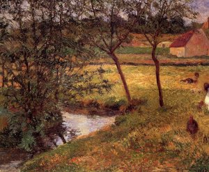 Stream, Osny by Oil Painting Reproduction