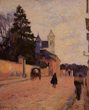 Street in Rouen by Oil Painting Reproduction