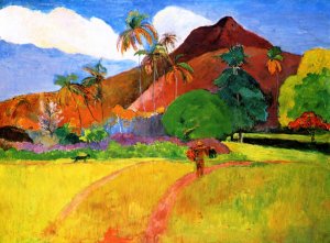 Tahitian Landscape by Oil Painting Reproduction