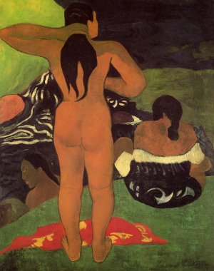 Tahitian Women Bathing by Oil Painting Reproduction