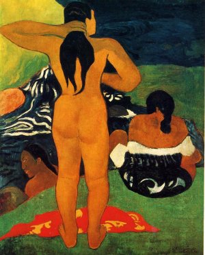 Tahitian Women Bathing by Oil Painting Reproduction