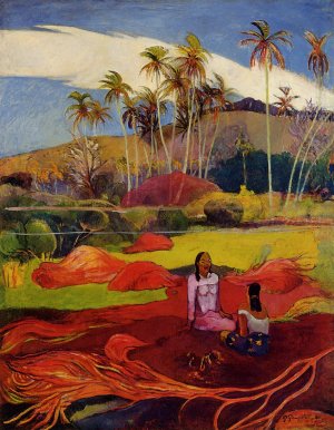 Tahitian Women Under the Palms by Oil Painting Reproduction