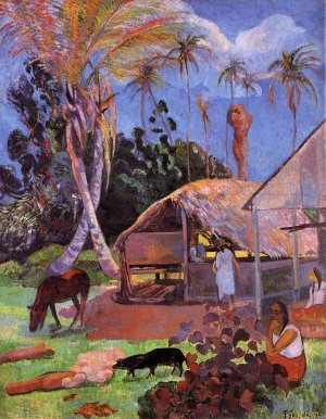 The Black Pigs by Oil Painting Reproduction