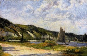 The Cliffs of Le Bouille by Oil Painting Reproduction