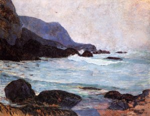 The Coast of Bellangenay by Oil Painting Reproduction