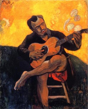 The Guitar Player by Oil Painting Reproduction