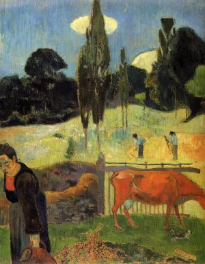 The Red Cow by Oil Painting Reproduction