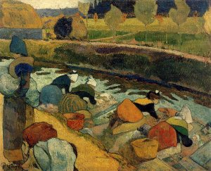 Washerwomen at the Roubine du Roi. Arles by Oil Painting Reproduction