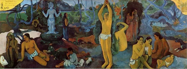 Where Do We Come From? What Are We? Where Are We Going? oil painting by Artist Paul Gauguin