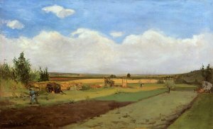 Working the Land by Oil Painting Reproduction