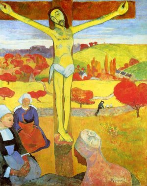 Yellow Christ by Oil Painting Reproduction